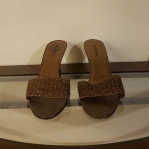 Brown Slide Sandals